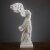 集思美 胜利女神石膏像雕塑摆件创意家居客厅饰品办公室书房艺术品摆设 做旧白 大号