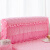 悠客家全包蕾丝床头罩布艺防尘罩皮床不规则软包欧式床头套床头柜罩韩版 粉色 1.5米