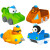 展高（JUMPGO）海底小纵队玩具儿童章鱼堡舰艇全套装巴克队长惯性回力车男孩 惯性声效小车-全套四款