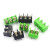 KF7.62-2P3P4P位 绿/黑色接线端子PCB接插件 7.62mm可拼接 草绿色