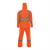 安大叔 D763/C890 高警示雨衣雨裤耐磨轻便分体式反光工作服 荧光橙 L码 1套装