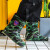 LISM耐磨男士牛筋底靴雨鞋工作劳保水桶高筒保暖耐酸碱胶鞋加厚绒四季 军绿色 #1