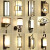 蓬伟新中式卧室床头壁灯客厅过道走廊创意个性壁灯现代简约背景墙壁灯 A壁 默认发银色