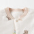 迪士尼（Disney）婴儿夹棉套装棉服加厚内衣分体保暖衣新生儿宝宝薄棉衣服冬装 绿色小熊 59cm