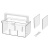 稳斯坦 W7603 透明口罩药箱收纳盒 药品收纳箱药物盒口罩存储整理盒 手提款透明+隔板