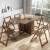 沃购（WOCLE）北欧实木餐桌 现代家具简约伸缩可折叠6人餐桌餐厅中小户型饭桌 深可可色 餐桌 1300*860*765