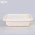 中环力安 一次性环保餐盒玉米淀粉可降解分格饭盒带盖汤碗商用外卖打包盒A 方形餐盒650ML（50套）