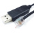 USB转RJ12 6P水晶头通讯士基恩线 RS232人机界面基恩线替OP-26486 黑色 基恩士专用 5.0m