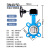 涡轮对夹蝶阀D371X-16Q手动蝶阀球墨DN50 65 80 100 125 150 200 DN50 四氟+不锈钢板