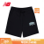 NEW BALANCE NB官方运动裤24新款运动短裤夏季男款潮流休闲 BK AMS42318 S