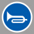 谋福 交通标志指示牌 安全道路标识牌可定制 鸣喇叭-贴反光膜写真(平板钉墙款)