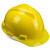酷仕盾 安全帽 PE材质 防砸防冲击 V型头盔 电力工程建筑施 黄色PE安全帽