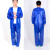 雨衣 分体 反光雨衣 工程雨衣 工地用雨衣  均码170-190 蓝色 分体牛筋风衣式雨衣