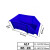 零件盒塑料组合式收纳盒物料盒组立元件盒螺丝配件工具盒储物盒斜 A1#蓝色345*200*145经典款