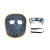 谋福电焊防护面罩（电焊面罩牛皮+透明眼镜+绑带）  1006