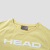 HEAD海德网球系列T恤2024年夏季新款透气户外训练圆领运动短袖女 奶油黄 L