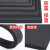 米乐奇建筑沙盘模型材料 PVC板泡沫板塑料板雪弗板发泡板 安迪板制作 白色 黑色多规格可定制 黑色无胶-0.5m宽X0.5m长【40mm厚】