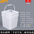 贝傅特 密封打包桶 加厚塑料桶带盖密封包装桶果酱桶多规格 正方形桶-25L-白色