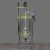 FACEMINI cn-54 水油分离液液萃取釜合成真空搅拌罐抽滤真空玻璃分液器10L FY-100L（筒形）