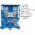 定制定制铝合金升降机46891012米电动高空作业车液压升降平台登高 12米双桅(普通款) 蓝色