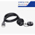 USB2.0面板安装防水公母插头插座双网口公母座可延长连接线 竹江 USB2.0焊线SR插头(一头包胶1米)