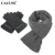 CACUSS羊毛手套男冬季可触屏保暖舒适分指加厚开车骑行毛线手套 S0087+W0168灰色