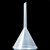 冰禹 BYA-145 塑料透明小漏斗 实验室三角漏斗 耐高温锥形漏斗 90mm（1个）