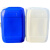 京采无忧 塑料化工桶 塑料油桶方桶储水桶堆码桶 特厚30L直把蓝色
