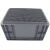 海斯迪克 EU箱塑料周转箱 加厚物流整理汽配零件箱 灰色无盖400*300*230