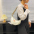 俞兆林（YUZHAOLIN）斜跨男女包时尚简约单肩包休闲通勤腋下手提包 WXK327005 白色