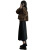 欧迪惠（Oudihui）连衣裙女装2024春秋季新款套装韩版复古毛呢外套女小个子洋气裙子 黑色西装+裙子 s 80-95斤