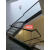 无框玻璃楼梯平台扶手预埋钢槽热镀锌槽内嵌式玻璃扶手底槽弧形槽 62mm钛钢槽一支2.5米（不包邮）