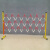 唯曼伸缩围栏可移动式隔离护栏绝缘电力施工围栏道路安全防护栏玻璃钢（管式） 黑黄色1.5米高*5米长