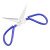海斯迪克 工业用皮革专用大剪刀 包装裁剪剪线头 皮革剪刀剪子 蓝色P02 H-5