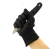 钢丝手套防割五指防扎防切割日本进口五级防护耐磨专用防滑手套 黑色手套一双包钢丝 均码
