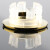 海斯迪克 HKY-100 洗手盆溢水孔盖 面盆配件(适用22-24mm)溢水口堵头塞头 C款电镀银(铜电镀) 3个