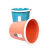 兰诗（LAUTEE）QX-2332 小号办公室压圈垃圾桶 颜色随机5个装