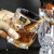 高斯（Glass）进口捷克水晶玻璃威士忌酒杯啤酒杯洋酒杯烈酒杯 水杯茶杯果汁 富贵杯250ml（单只）