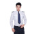 阿力牛 AF-289 新式物业保安服衬衣 春夏季制服 长袖工作服套装 (白色长袖衬衣+裤子) S-160 