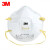 3M 8210V防尘口罩N95带呼吸阀罩杯形飞沫粉尘防颗粒物编织头带式工业口罩