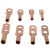 16-50平方 铜鼻 线鼻子 铜接 线端子 铜线耳 电缆堵油 铜接头 接线鼻（12个）定制 DT-16