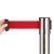 承豆 礼宾柱围栏 一米线护栏杆迎宾球头礼宾柱 不锈钢款约2米长