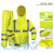 志臻 荧光黄反光雨衣分体雨衣套装 2XL175（赠肩灯和指挥手套）