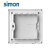 西蒙(simon)开关插座 超薄空白面板 86型大面板 I6Air系列空白盖板 雅白色291000（定制） 空白面板