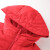 KELME /卡尔美长款服女冬季保暖户外运动连帽防寒外套8161YR2002 红色 S/155