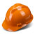 YHGFEE领导安全头帽工地透气建筑工程国标加厚玻璃钢安全帽男印字白 圆形(PE金属扣)红色
