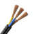 阻燃五羊电线电缆国标芯RVV3芯多股铜丝电源线软护套线番禺电 3*1.5平方100米