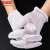 麦锐欧（Mairuio） 防静电条纹手套 双面条纹手套 电子工业生产透气工作手套 10双/包 白边/红边随机