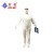 烘焙工作服套装水产车间工作服洁净服卫生车间工人防油防水工作服 白色长袖 M-165