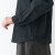 无印良品（MUJI） 女式 法兰绒 立领衬衫长袖格子上衣秋季白衬衣纯棉全棉 BCB41C2A 炭灰色 S